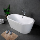 Load image into Gallery viewer, Free Standing Tubs-Spree 71 inch Oval Acrylic Bathtub-cUPC Certified