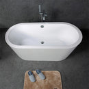 Load image into Gallery viewer, Free Standing Tubs-Spree 71 inch Oval Acrylic Bathtub-cUPC Certified