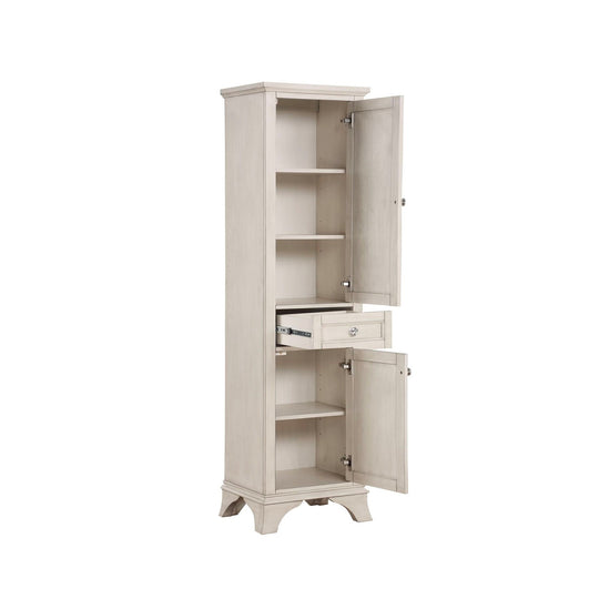 Linen Cabinet - Side Cabinet - 19 W x 15 D x 70" H - Old Harbor Grey