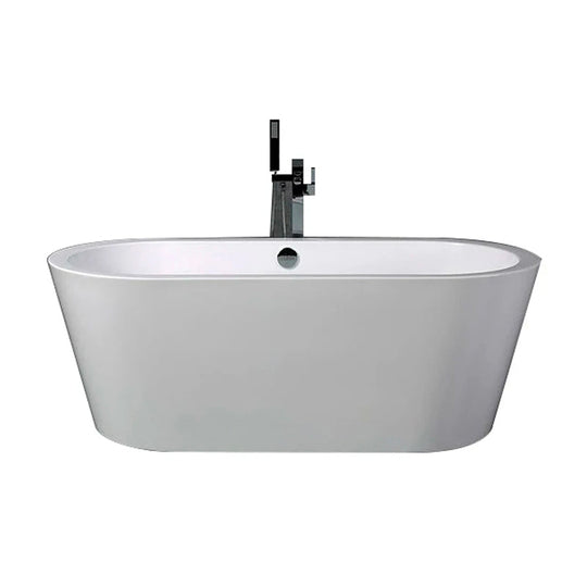 Free Standing Tubs-Spree 71 inch Oval Acrylic Bathtub-cUPC Certified