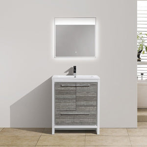 Divine Freestanding Bathroom Vanity With Acrylic Sink, Soft Closing Doors & Drawers