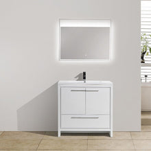 Load image into Gallery viewer, Divine Freestanding Bathroom Vanity With Acrylic Sink, Soft Closing Doors &amp; Drawers