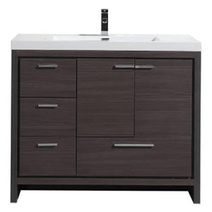 Divine Freestanding Bathroom Vanity With Acrylic Sink, Soft Closing Doors & Drawers