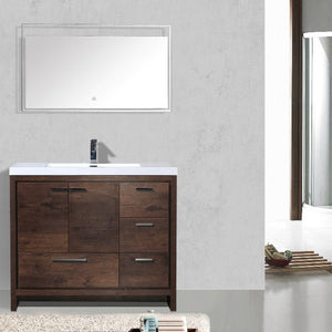 Divine Freestanding Bathroom Vanity With Acrylic Sink, Soft Closing Doors & Drawers