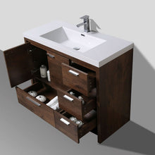 Load image into Gallery viewer, Divine Freestanding Bathroom Vanity With Acrylic Sink, Soft Closing Doors &amp; Drawers