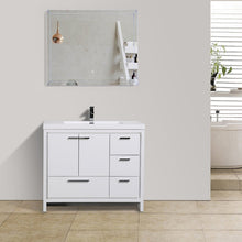 Load image into Gallery viewer, Divine Freestanding Bathroom Vanity With Acrylic Sink, Soft Closing Doors &amp; Drawers