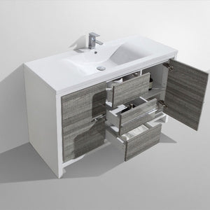 Divine Freestanding Bathroom Vanity With Acrylic Sink, Soft Closing Doors & Drawers