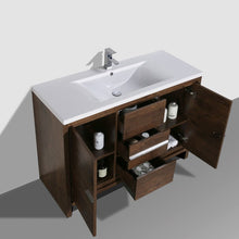 Load image into Gallery viewer, Divine Freestanding Bathroom Vanity With Acrylic Sink, Soft Closing Doors &amp; Drawers