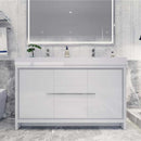 Load image into Gallery viewer, Elegant Ashley Freestanding Bathroom Vanity With Reinforced Double Acrylic Sink, Soft Closing Drawers &amp; Doors