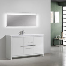 Load image into Gallery viewer, Divine Freestanding Bathroom Vanity With Acrylic Sink, Soft Closing Doors &amp; Drawers