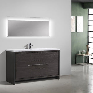 Divine Freestanding Bathroom Vanity With Acrylic Sink, Soft Closing Doors & Drawers