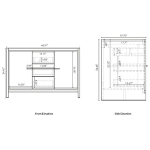 Divine Freestanding Bathroom Vanity With Acrylic Sink, Soft Closing Doors & Drawers