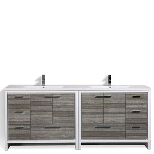 Divine Freestanding Bathroom Vanity With Acrylic Sink, Soft Closing Doors & Drawers