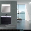 Load image into Gallery viewer, Brooklyn Floating / Wall Mounted Bathroom Vanity - Rich Black With Reinforced Acrylic Sink