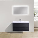 Load image into Gallery viewer, Brooklyn Floating / Wall Mounted Bathroom Vanity - Rich Black With Reinforced Acrylic Sink