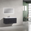 Load image into Gallery viewer, Brooklyn Floating / Wall Mounted Bathroom Vanity - Rich Black With Reinforced Acrylic Sink