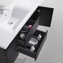 Load image into Gallery viewer, Brooklyn Floating / Wall Mounted Bathroom Vanity - Rich Black With Reinforced Acrylic Sink