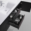 Load image into Gallery viewer, Brooklyn Floating / Wall Mounted Bathroom Vanity - Rich Black With Reinforced Acrylic Sink