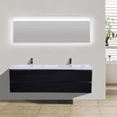 Load image into Gallery viewer, Brooklyn Floating / Wall Mounted Bathroom Vanity - Rich Black With Reinforced Acrylic Sink