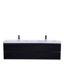 Load image into Gallery viewer, Brooklyn Floating / Wall Mounted Bathroom Vanity - Rich Black With Reinforced Acrylic Sink