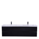 Load image into Gallery viewer, Brooklyn Floating / Wall Mounted Bathroom Vanity - Rich Black With Reinforced Acrylic Sink