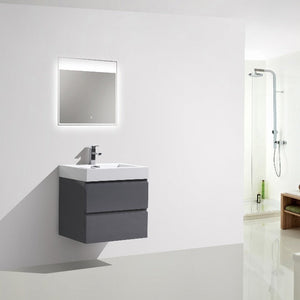 Fusion Floating / Wall Mounted Bathroom Vanity with Acrylic Sink