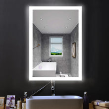 Load image into Gallery viewer, 24 in. x 36 in. LED Lighted Bathroom Vanity Mirror, On/Off Touch Switch &amp; CCT Changeable With Remembrance, Anti-Fog Mirror, Wall Mounted Makeup Vanity Mirror, Window Style