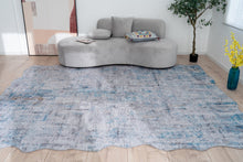 Load image into Gallery viewer, Omnia Azure/Gray Tones 7 ft. 6 in. x 9 ft. 6 in. Area Rug