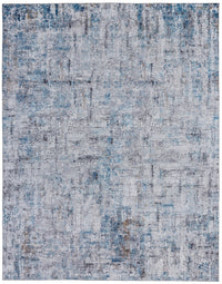 Omnia Azure/Gray Tones 7 ft. 6 in. x 9 ft. 6 in. Area Rug