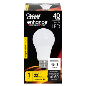 A19 LED Light Bulb, 8.8 Watts, E26 Base, Multiuse Globe, 800 Lumens