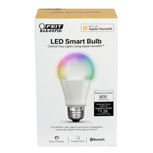 Load image into Gallery viewer, LED Smart Light Bulb,  Apple HomeKit, 60W, 800 Lumens, RGBW, Color Changing &amp; Tunable White