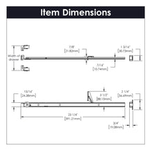 Load image into Gallery viewer, Center Undermount Drawer Slides Mono Rail 3/4 Extension Cadmium - Hickory Hardware