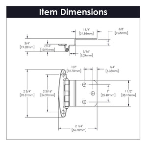 Hinge 3/8 Inch Inset Surface Face Frame Free Swinging (2 Hinges/Per Pack) - Hickory Hardware