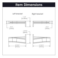 Load image into Gallery viewer, Bracket for Drawer Slide P1700-W / P1750-W (1 Pair) in White - Hickory Hardware