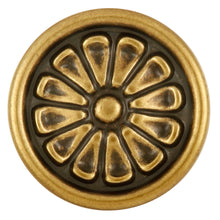 Load image into Gallery viewer, Antique Brass Knob 1-5/8 Inch Diameter - Manor House Collection