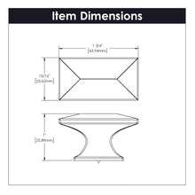 Load image into Gallery viewer, Knob 1-3/4 Inch x 15/16 Inch - Bungalow Collection