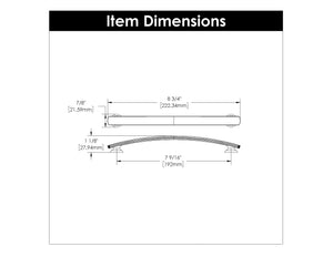 Cabinet Pull - 7-9/16 Inch (192mm) Center to Center - Hickory Hardware