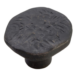 Black Knob 1-1/2 Inch Diameter - Carbonite Collection