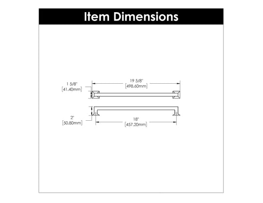 Appliance Pull 18 Inch Center to Center- Hickory Hardware