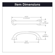 Load image into Gallery viewer, Cabinet Pull - 3-3/4 Inch (96mm) Center to Center - Hickory Hardware