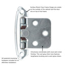Load image into Gallery viewer, Cabinet Hinge Flush Surface Face Frame Self-Close (2 Hinges/Per Pack) - Hickory Hardware