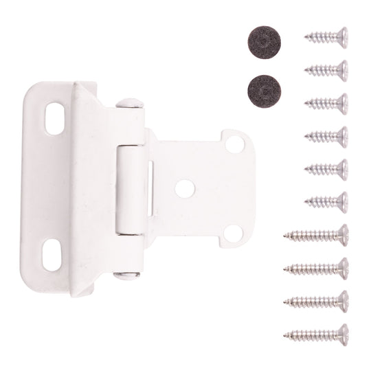 Door Hinge Semi-Concealed 1/2 Inch Overlay Face Frame Part Wrap Self-Close (2 Hinges/Per Pack) - Hickory Hardware