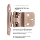 Load image into Gallery viewer, Gate Hinge 3/8 Inch Inset Surface Face Frame Self-Close (2 Hinges/Per Pack) - Hickory Hardware