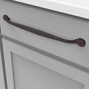 Black Cabinet Pull - 12 Inch Center to Center - Hickory Hardware