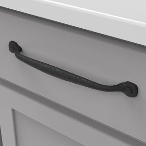 Black Cabinet Pull - 8-13/16 Inch (224mm) Center to Center - Hickory Hardware