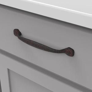 Black Cabinet Pull - 6-5/16 Inch (160mm) Center to Center - Hickory Hardware