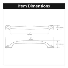 Load image into Gallery viewer, Black Appliance Pull 18 Inch Center to Center - Hickory Hardware