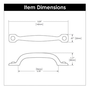 Cabinet Pull 3-3/4 Inch (96mm) Center to Center - Refined Rustic Collection