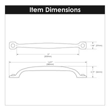 Load image into Gallery viewer, Cabinet Appliance Pull 12 Inch Center to Center - Refined Rustic Collection