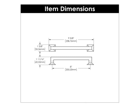 Appliance Pull 8 Inch Center to Center - Studio Collection